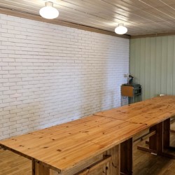 NOBL Büffet-Tisch im norwegischen Gruppenhaus für Jugendgruppen im Blefjell