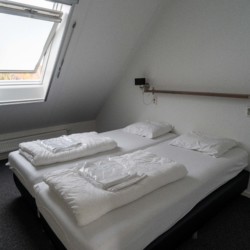 Doppelzimmer im Gruppenhaus Reggehoeve in den Niederlanden für Jugendfreizeiten und behinderte Menschen