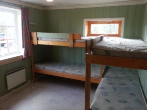 Die Schlafzimmer im norwegischen Freizeitheim für Jugendfreizeiten Blestölen.