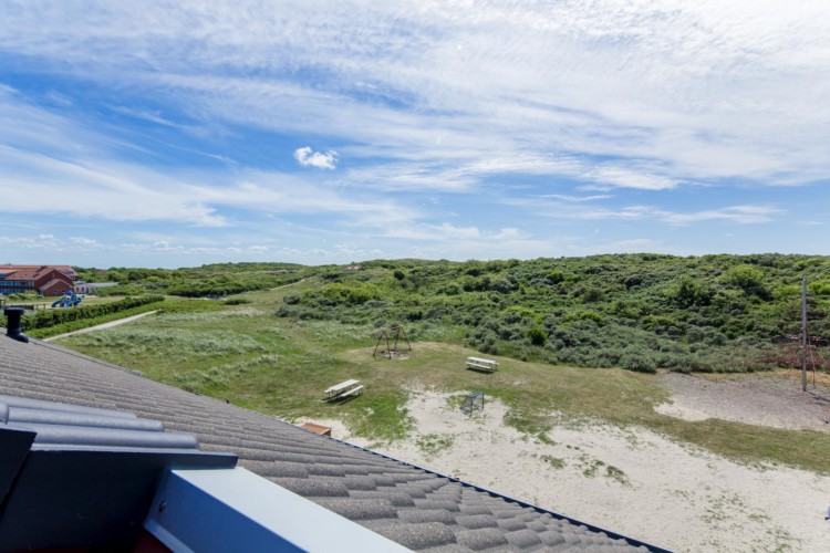 Der Ausblick des barrierefreien Gruppenhauses Kajüte auf der deutschen Insel Langeoog.