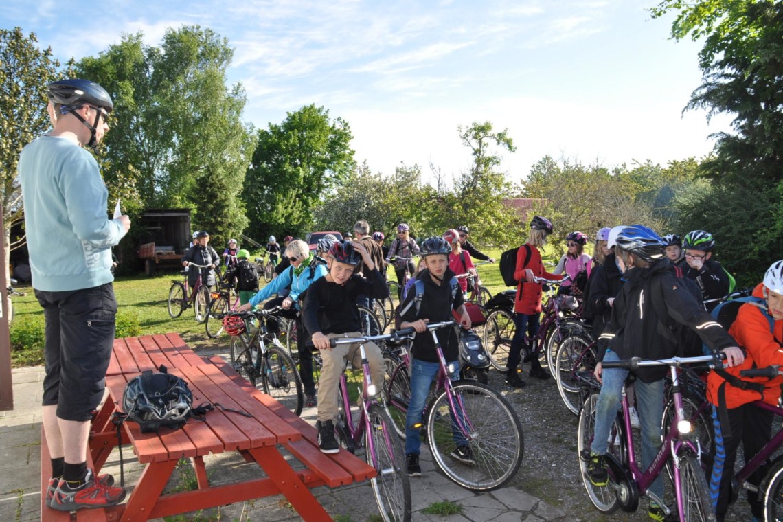 Radtouren im dänischen Freizeitheim Boll´s Lejrskole auf der Insel.