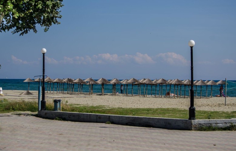 Strand beim griechischen barrierefreien Gruppenhaus am Meer