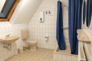 Badezimmer im Freizeitheim Burlage am Dümmer See