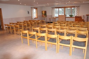 Die Kapelle im schwedischen freizeitheim Kåfalla.