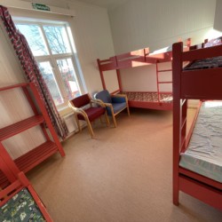 Schlafraum im Freizeithaus Lunde Leirsted in Norwegen