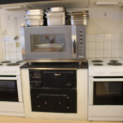 Küche im schwedischen Haus Berga Gard.