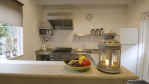 Küche im Gruppenhaus Bakhuis für behinderte Menschen in den Niederlanden