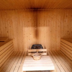 Sauna im barrierefreien Gruppenhaus Buiten in den Niederlanden