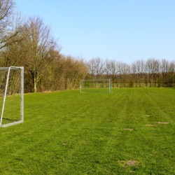 Der Fußballplatz im niederländischen Freizeitheim Schop.