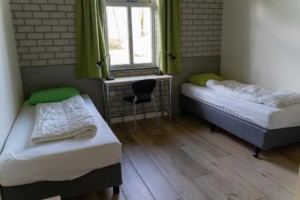 Das Doppelzimmer im niederländischen Freizeitheim Schop.