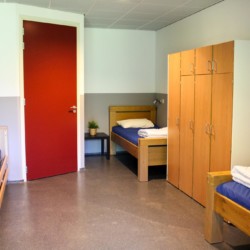 Die Zimmer im Freizeitheim Landerij in den Niederlanden.