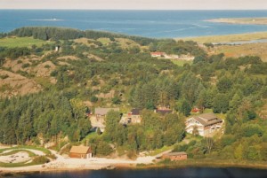 Blick auf das norwegische Freizeitheim Ognatun Ungdomssenter