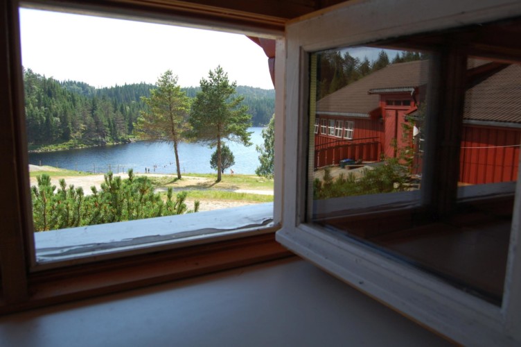 Aussicht aus dem Gruppenhaus Undeland in Norwegen.