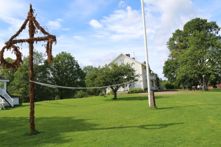 Das Gelände des schwedischen Freizeithauses Berga Gård.