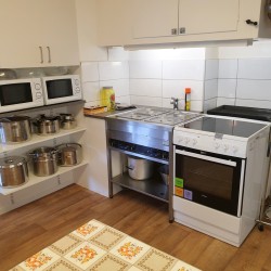 Küche im Freizeitheim Broddetorp für Kinder und Jugendliche in Schweden.