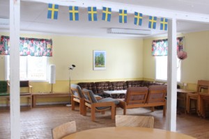 Gruppenraum im schwedischen Freizeitheim Däldenäs direkt am See für Jugendfreizeiten