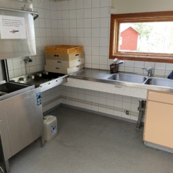 Die Küche im schwedischen Haus Gruppenzimmer im schwedischen Haus Ensro Lägergård