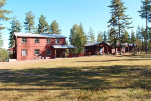 Das schwedische Gruppenhaus Ensro Lägergård.