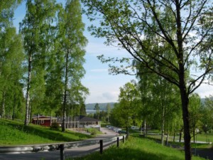Die Auffahrt zum Gruppenhaus Ralingsåsgården in Schweden.