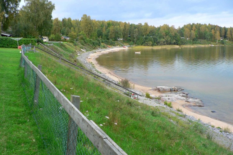 Badestelle am schwedischen Freizeitheim Rörviksgården für Jugendfreizeiten