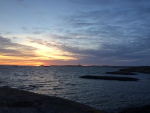 Blick über den Västsee am schwedischen Gruppenhaus KFUM-Gård Skaftö für Jugendfreizeiten