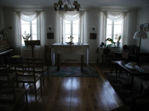 sesi 2020 Kapelle im Gruppenhaus in Schweden.