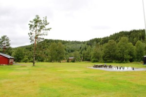 Umgebung vom norwegischen Gruppenhaus Vatnar Leirsted