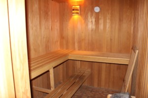 Die Sauna im Gruppenhaus Largesberg.