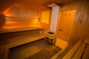 Sauna im niederländischen Gruppenhaus State für behinderte Menschen