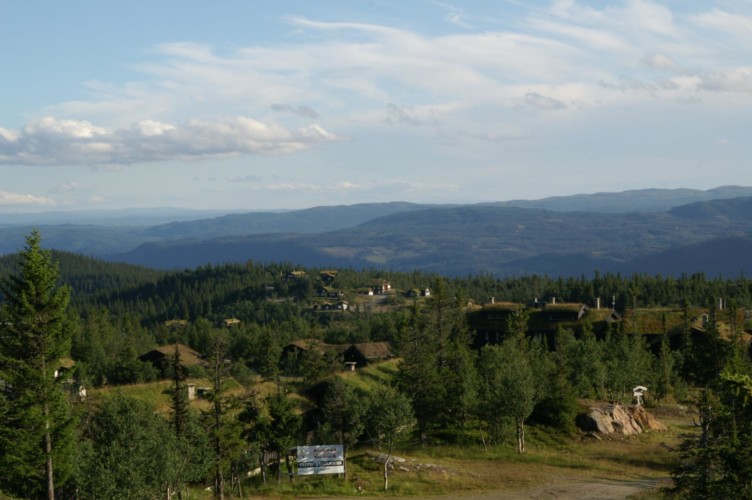 Ausblick vom norwegischen Gruppenhaus Utsikten