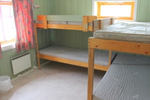 4er Zimmer mit Stockbetten im norwegischen Freizeitheim Blestølen Leirsted