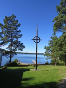 Gottesdienst am Freizeithaus Bovik Lägergård in Schweden.