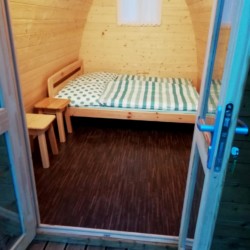 Ein Doppelzimmer im Freizeitheim Ljutomer in Slowenien.