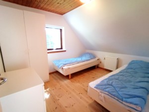 Die Doppelzimmer des Freizeithauses Skovly Langeland in Dänemark.