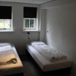 Die Zimmer im niederländischen Gruppenhaus Nieuwe Brug.