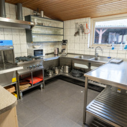 Küche im Kinderfreizeitheim Jozefhoeve in den Niederlanden