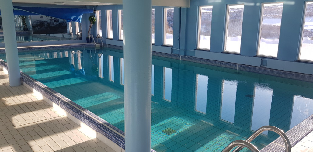 Pool im norwegischen Freizeitheim für Jugendfreizeiten