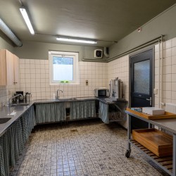 Küche im Freizeitheim Wolkenland für Kinderfreizeiten in den Niederlanden