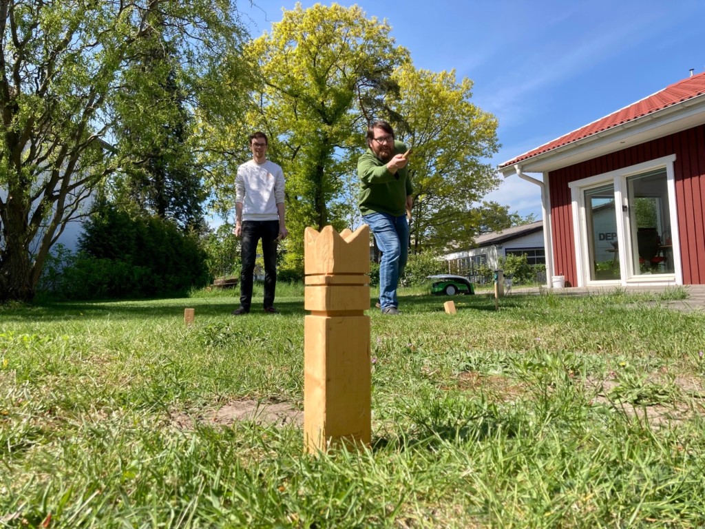 Kubb spielen