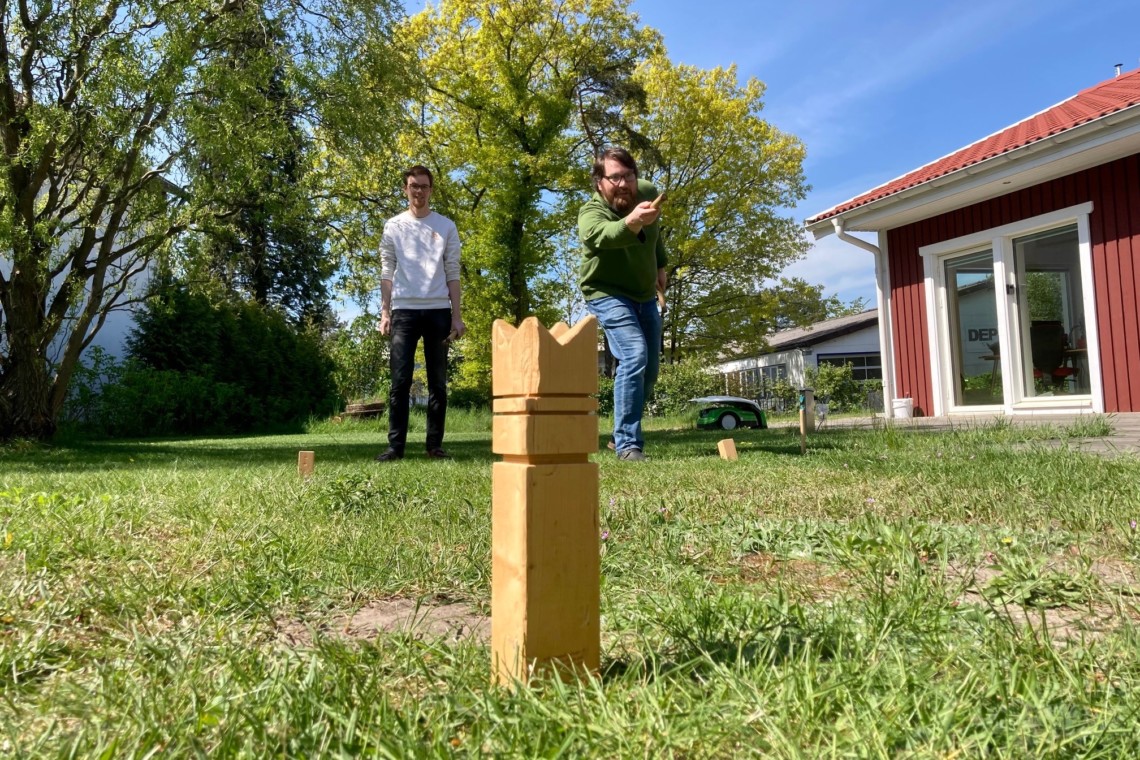 Kubb spielen