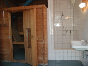 Die Sauna im christlichen Freizeitheim Seeste.