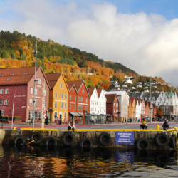 Bryggen in der Hansestadt Bergen